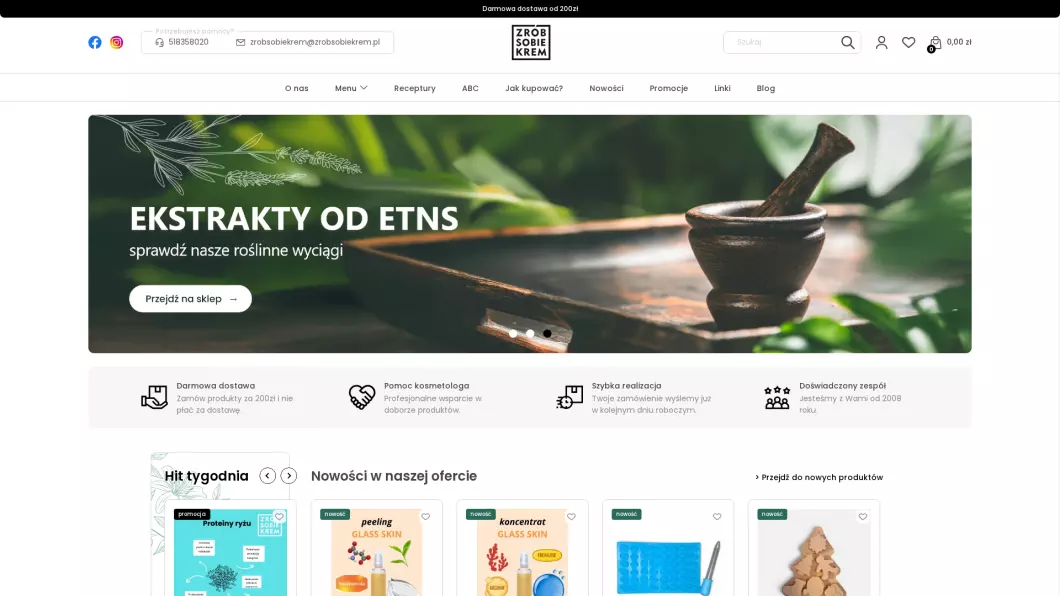 Naturalne surowce kosmetyczne - Zrób Sobie Krem