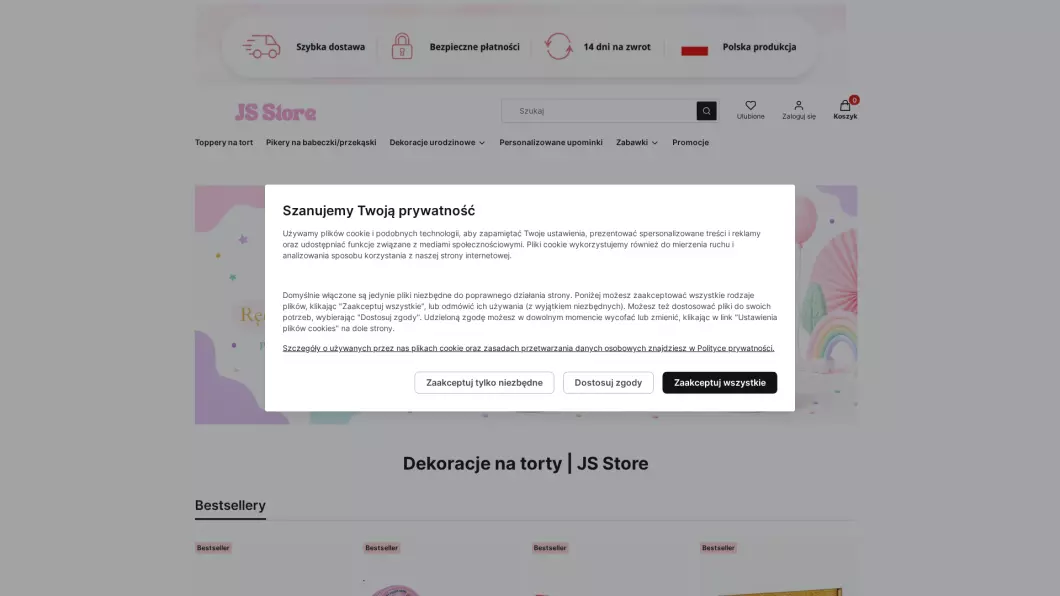 JS Store - Ozdoby na tort